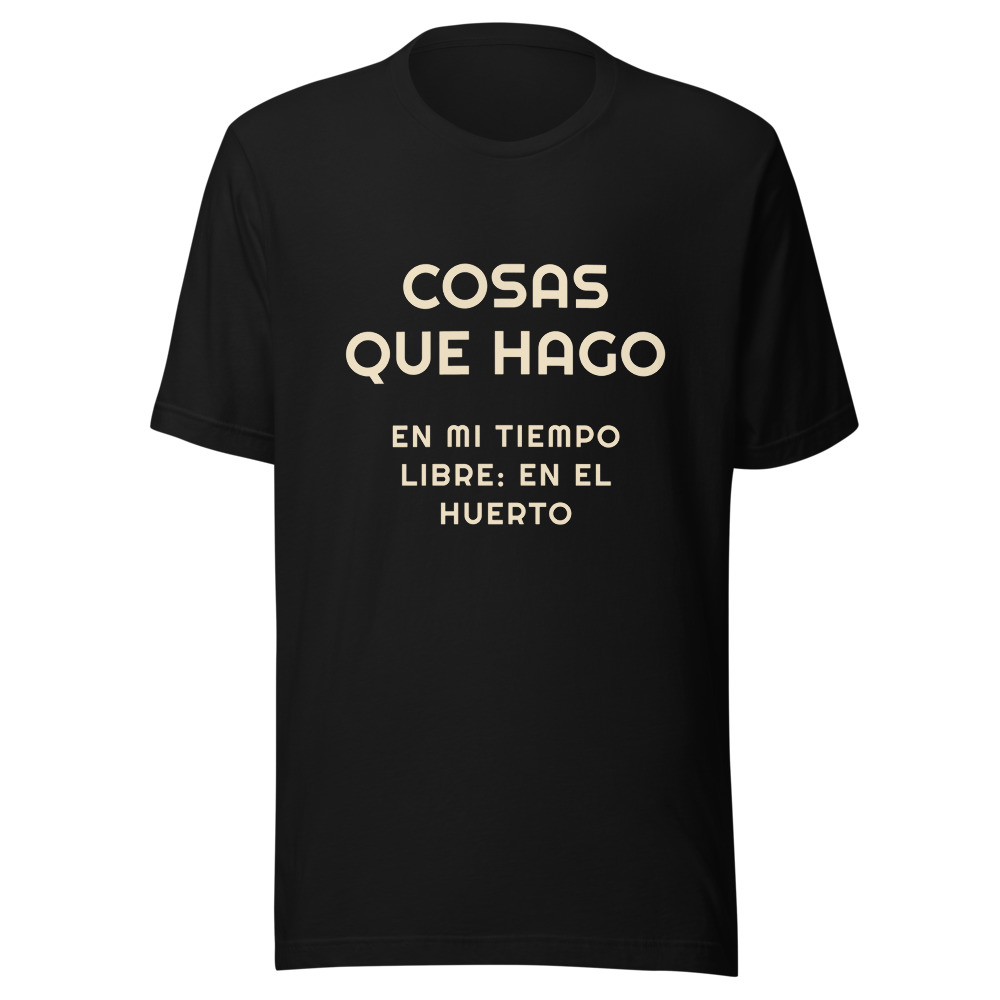 Camiseta cosas que hago en mi tiempo libre