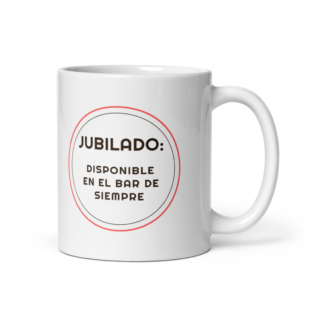 Taza Jubilado: disponible en el bar de siempre