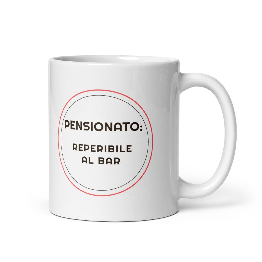 Tazza Pensionato: reperibile al bar