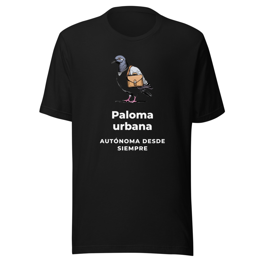 Camiseta Paloma urbana, autónoma desde siempre