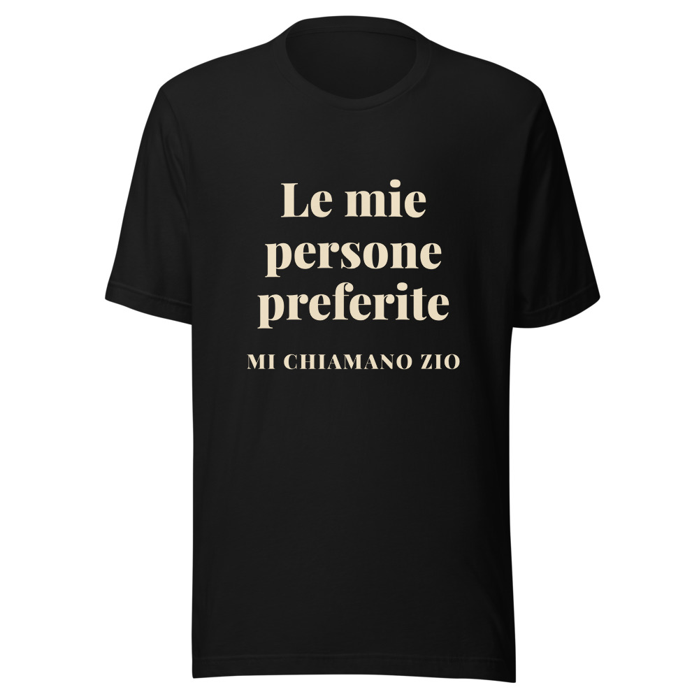 Maglietta le mie persone preferite mi chiamano zio