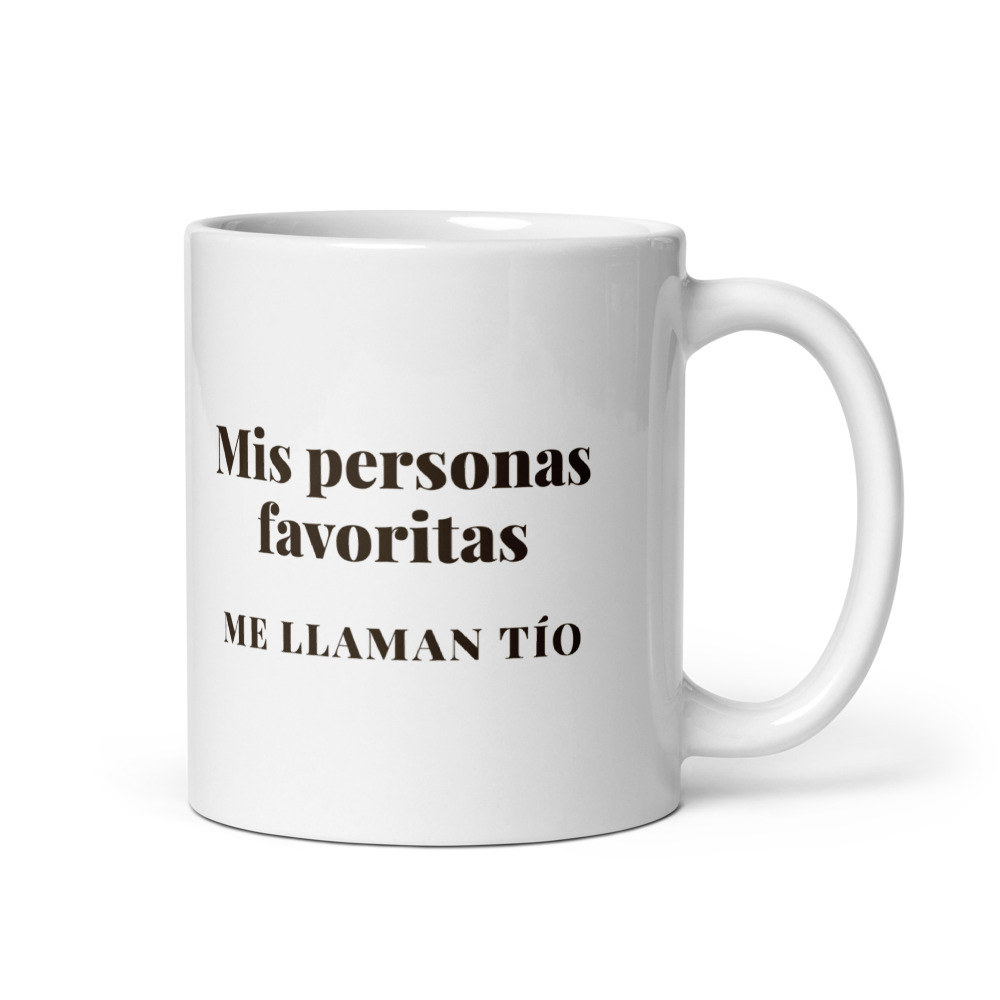 Taza Mis personas favoritas me llaman tío