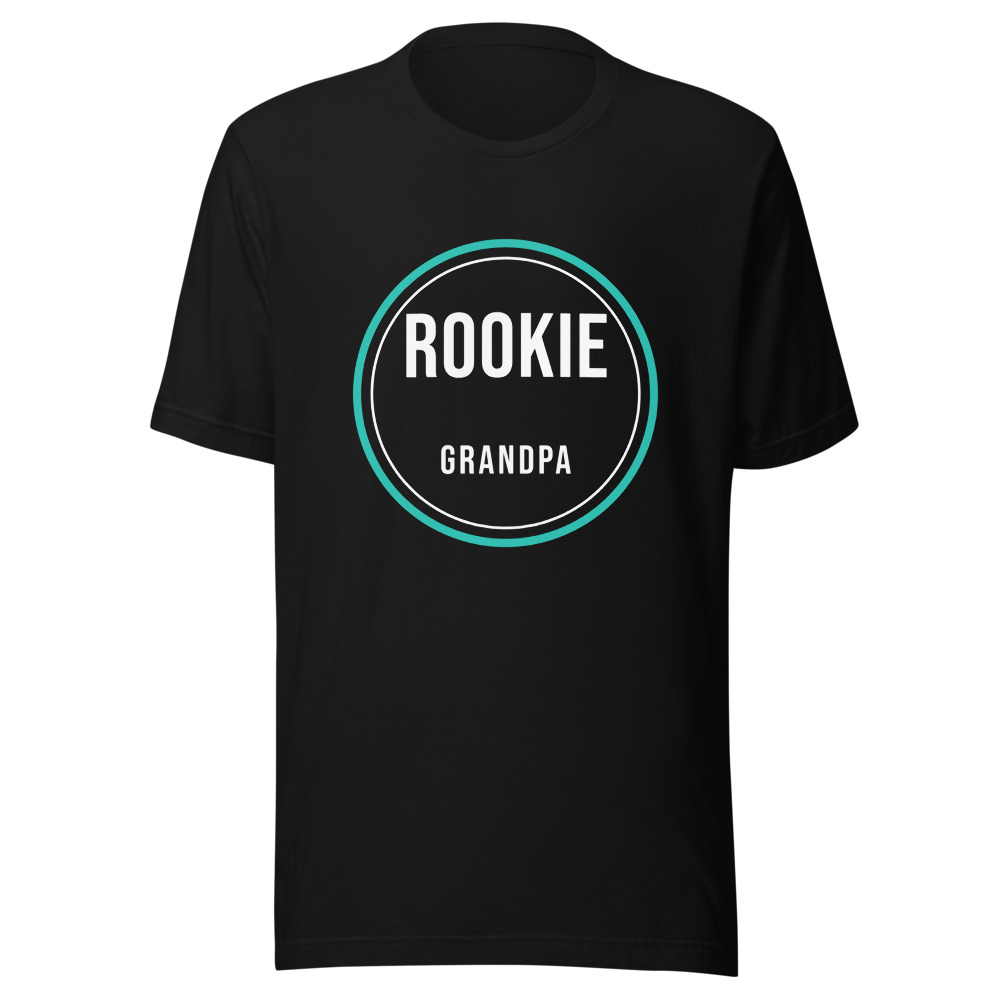 Rookie Grandpa T-Shirt New Baby Gift