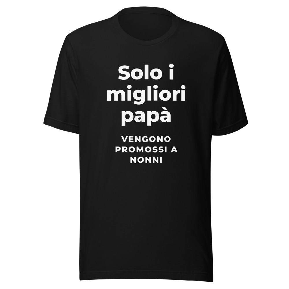 Maglietta solo i migliori papà vengono promossi a nonni