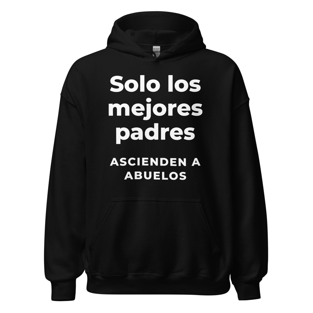 Sudadera con capucha Solo los mejores padres ascienden a abuelos