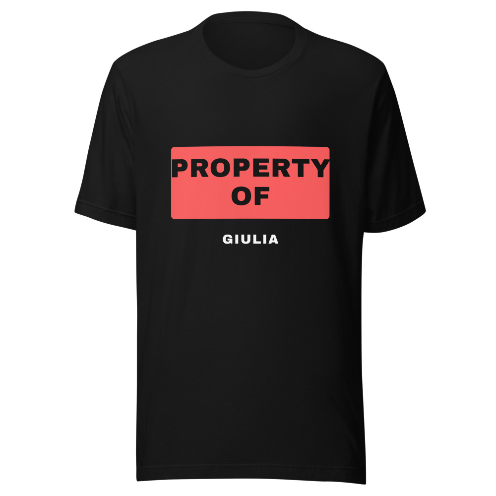 Property Of Personalized Name T-Shirt