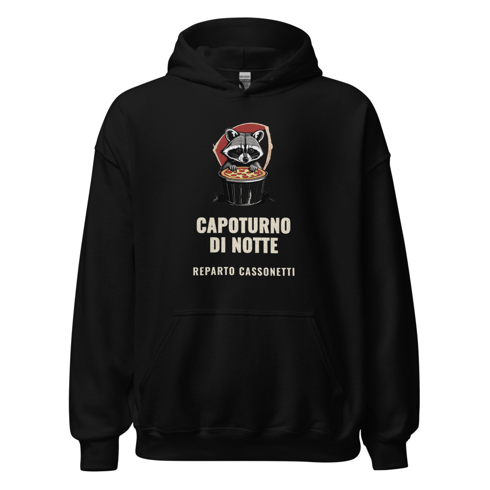 Felpa con cappuccio Capoturno di notte Reparto cassonetti