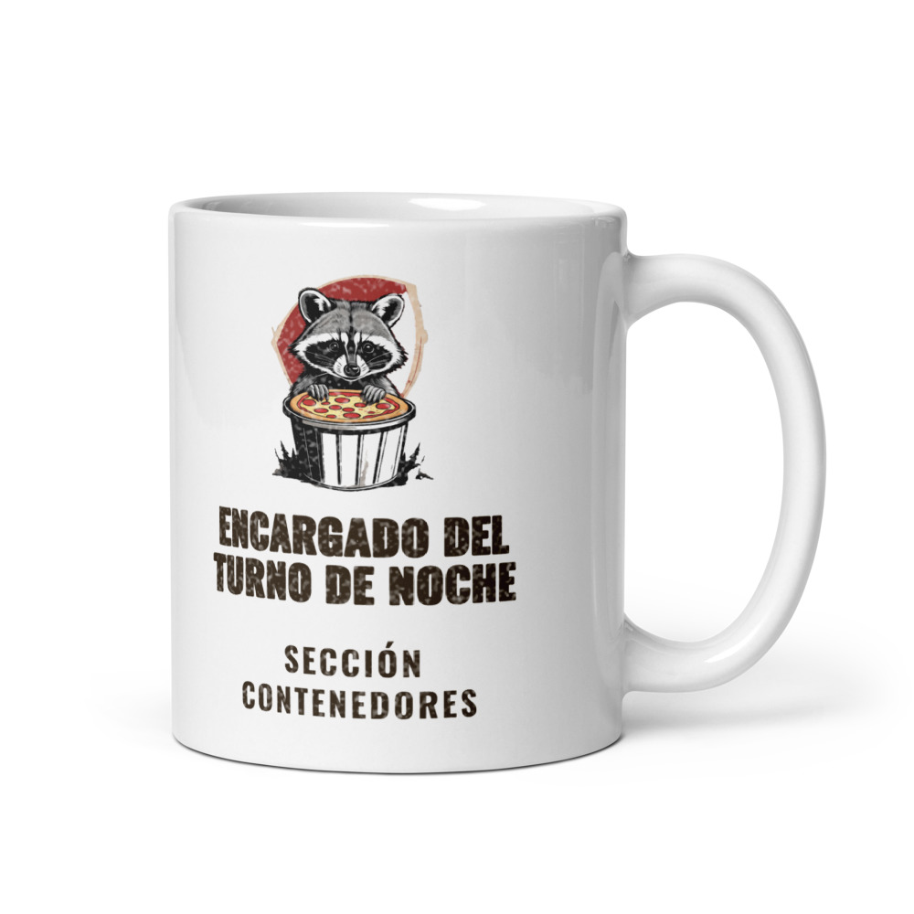 Taza Encargado del turno de noche Sección contenedores