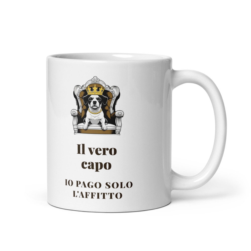 Tazza Il vero capo Io pago solo l'affitto