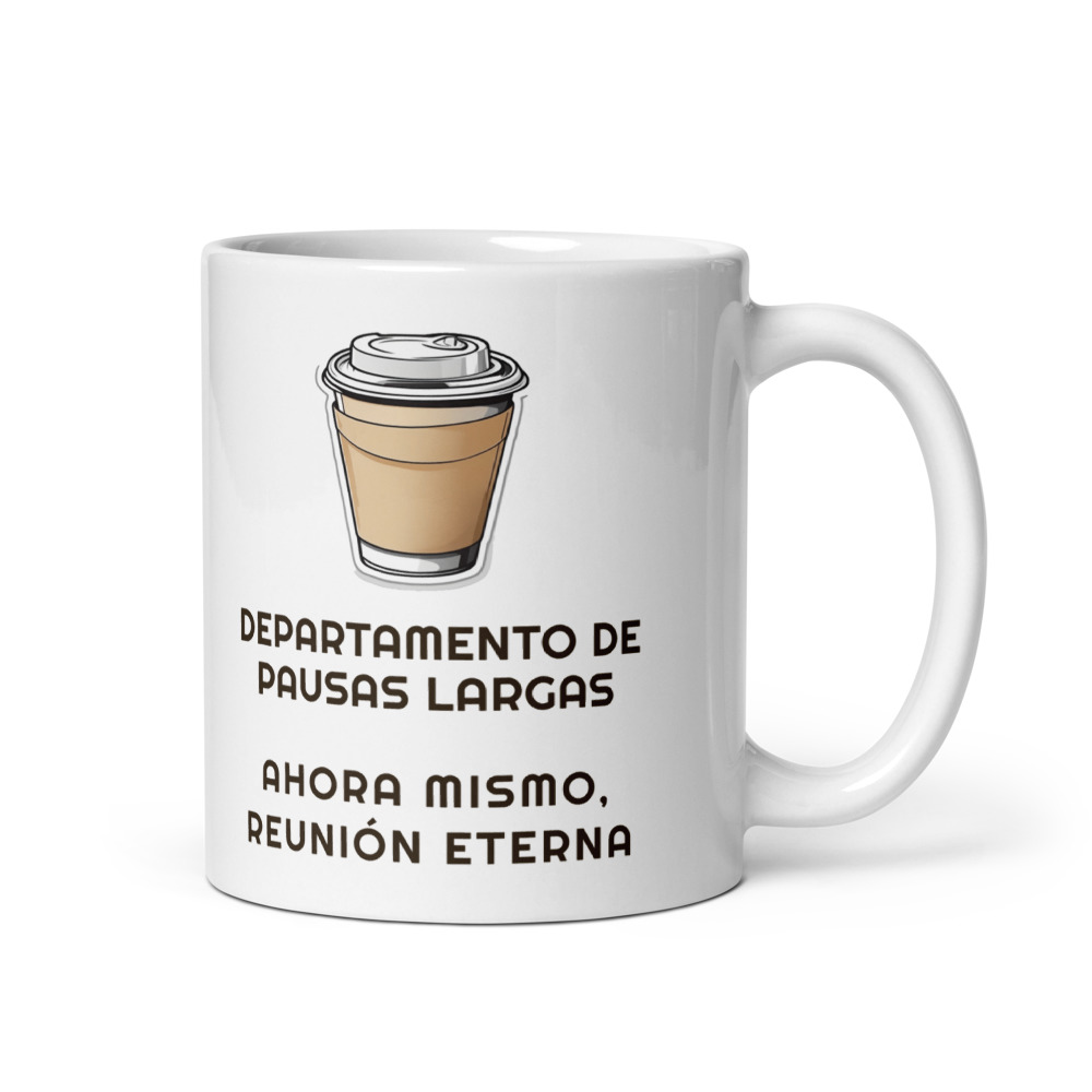 Taza Departamento de pausas largas, reunión eterna