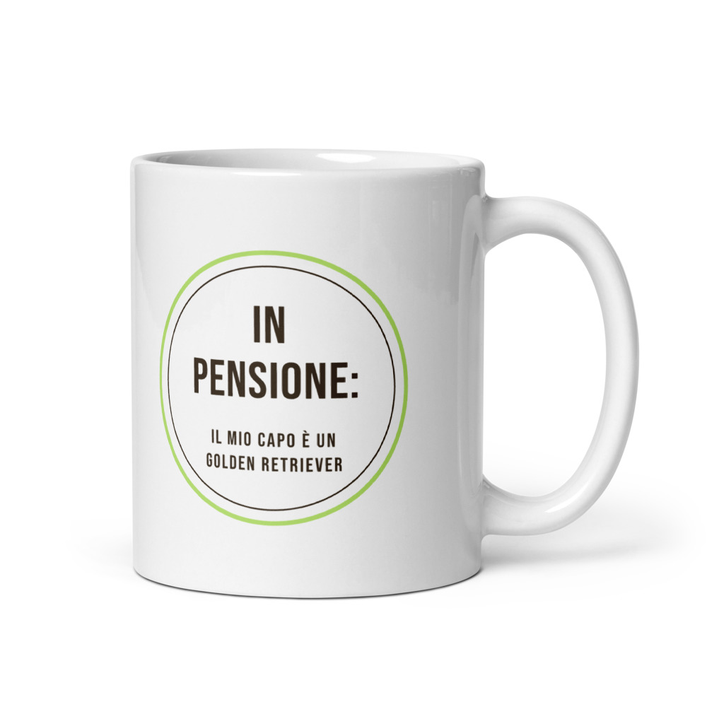 Tazza In pensione: il mio capo è un golden retriever