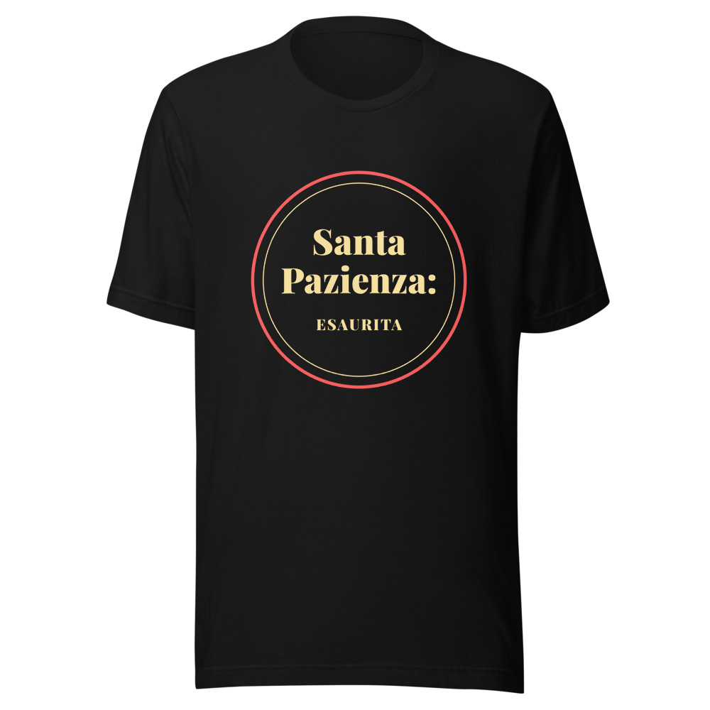 Maglietta Santa Pazienza: esaurita