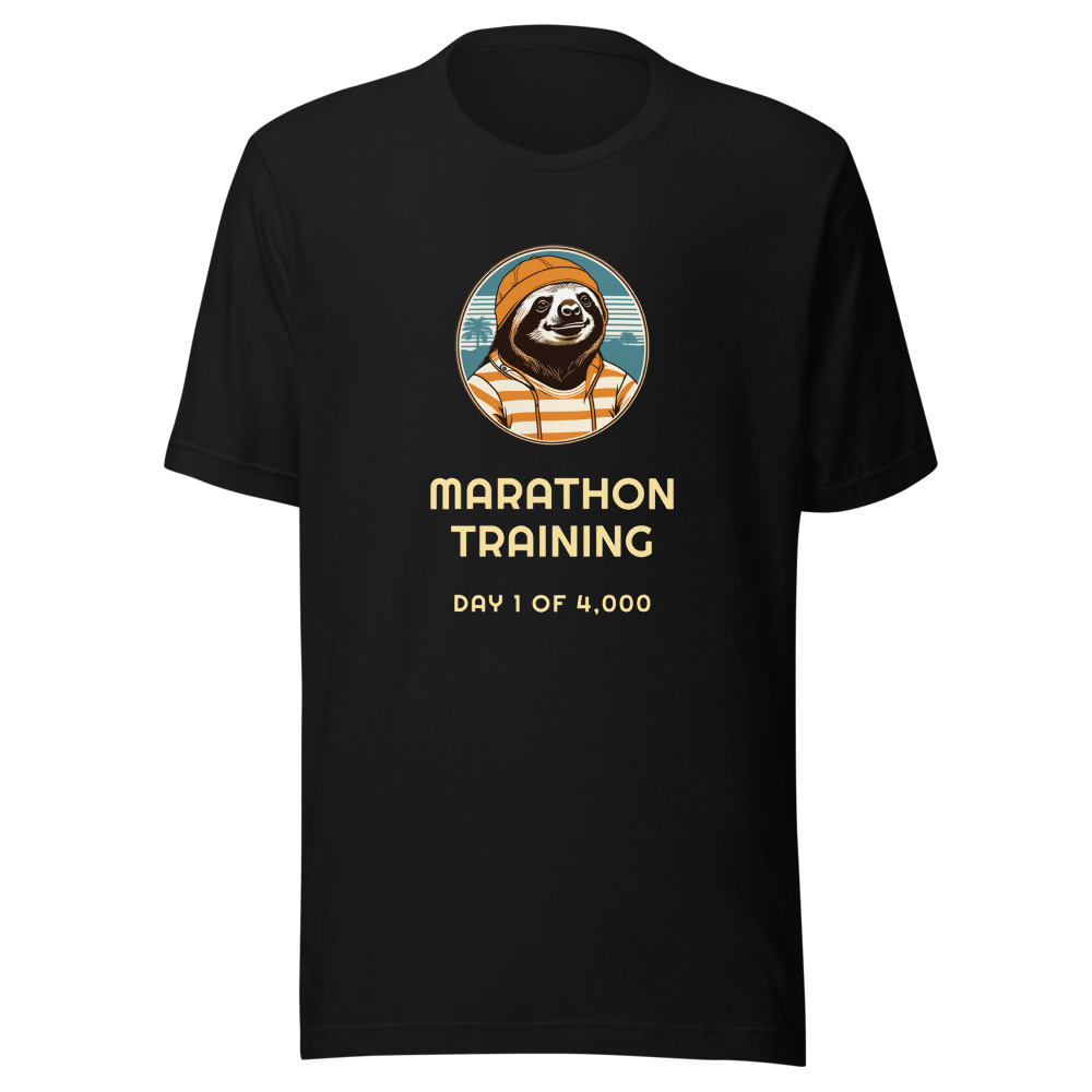 Marathon Training Sloth T-Shirt