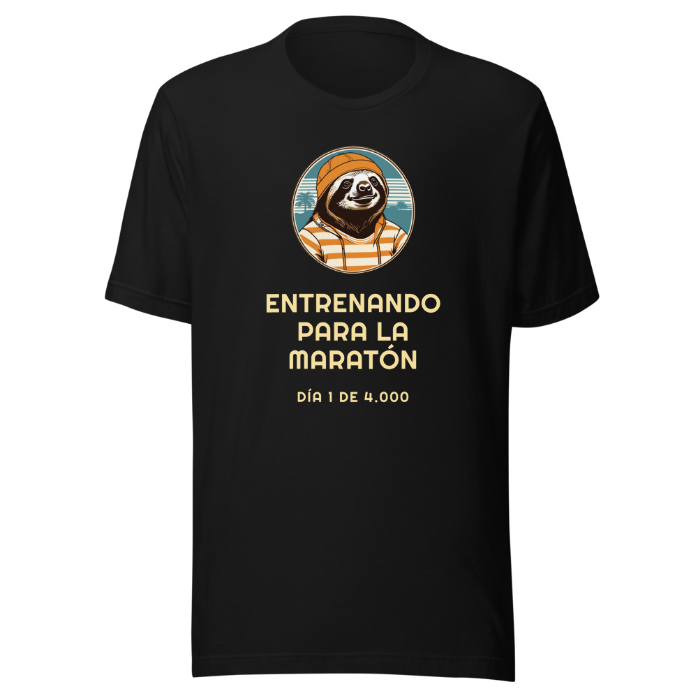Camiseta Perezoso Entrenando para la maratón