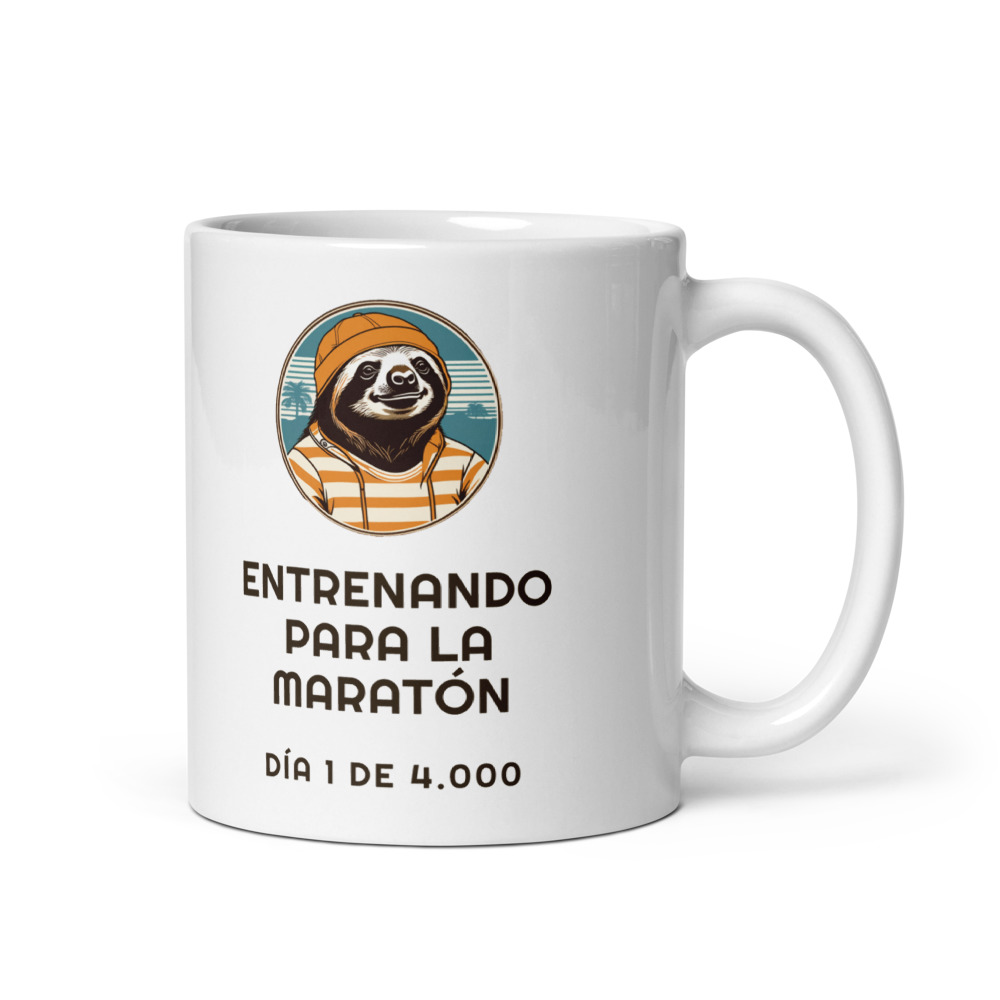 Taza Entrenando para la maratón Día 1 de 4.000