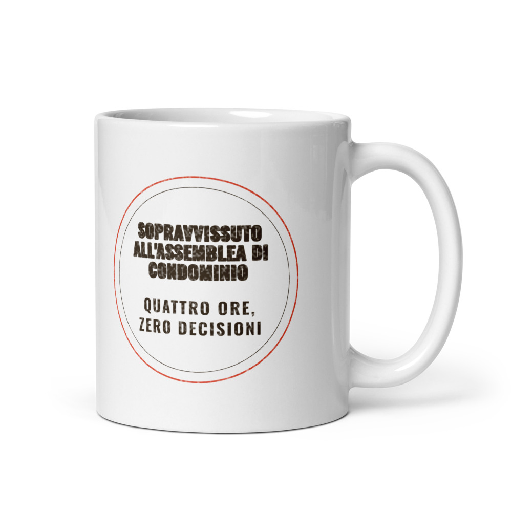 Tazza Sopravvissuto all'assemblea di condominio Quattro ore, zero decisioni