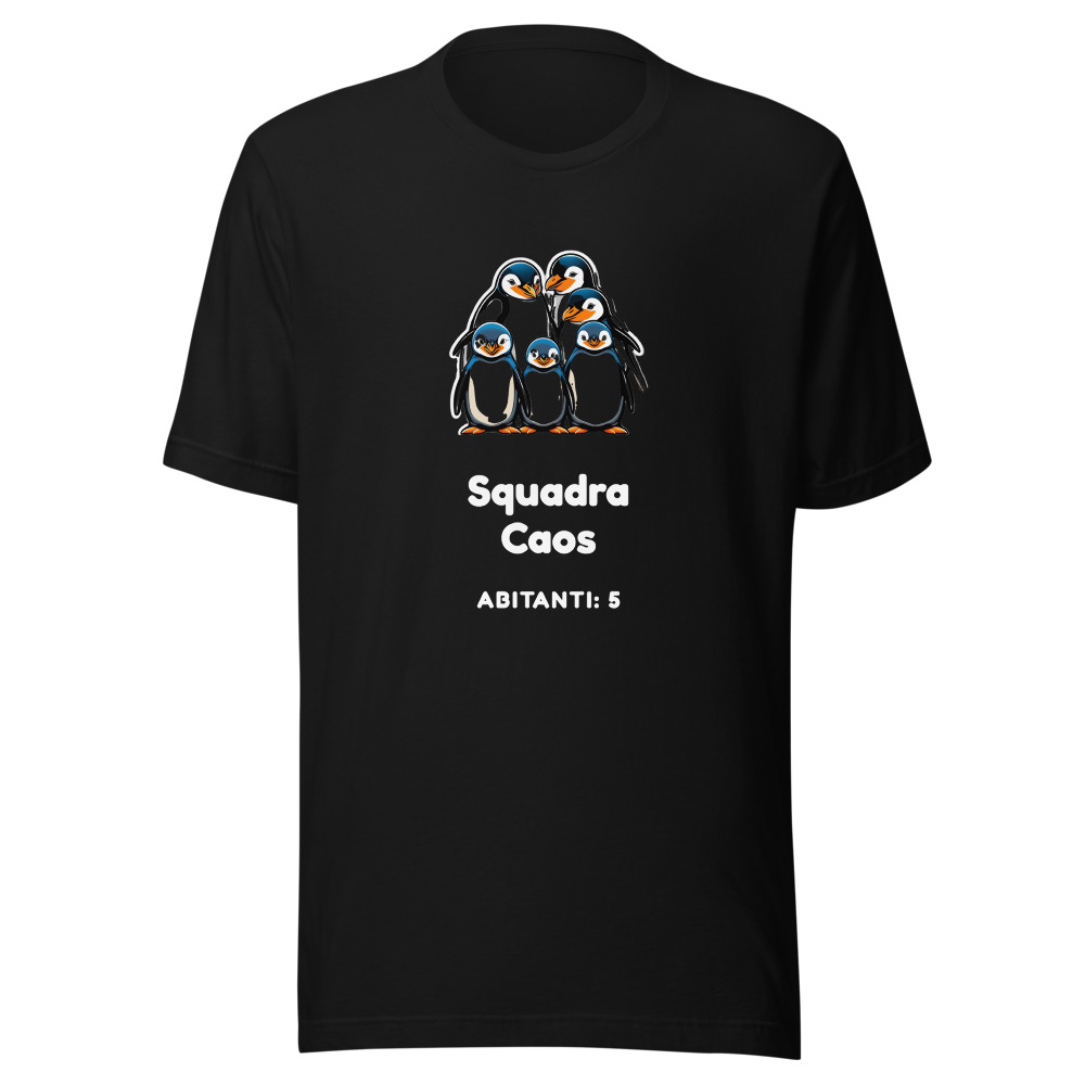 Maglietta Pinguini Squadra Caos, abitanti 5