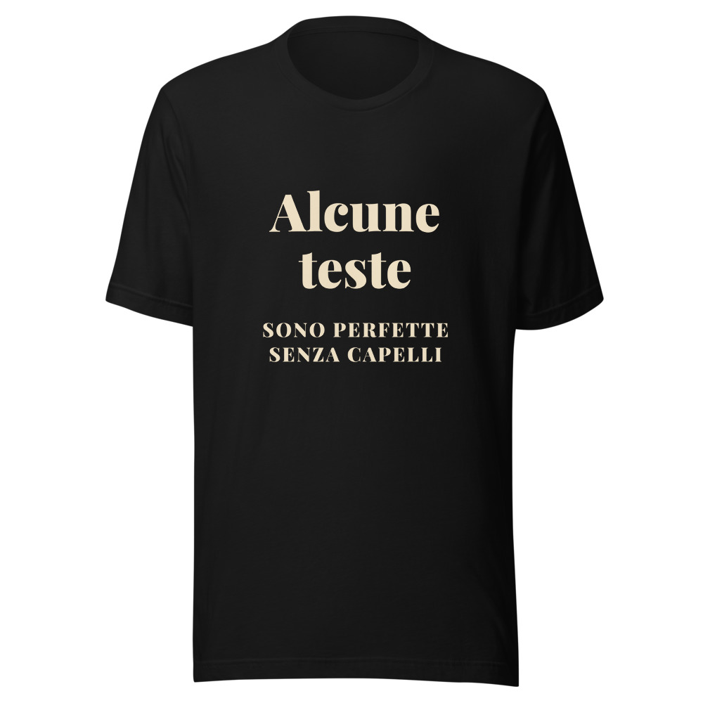 Maglietta teste perfette senza capelli, regalo uomo