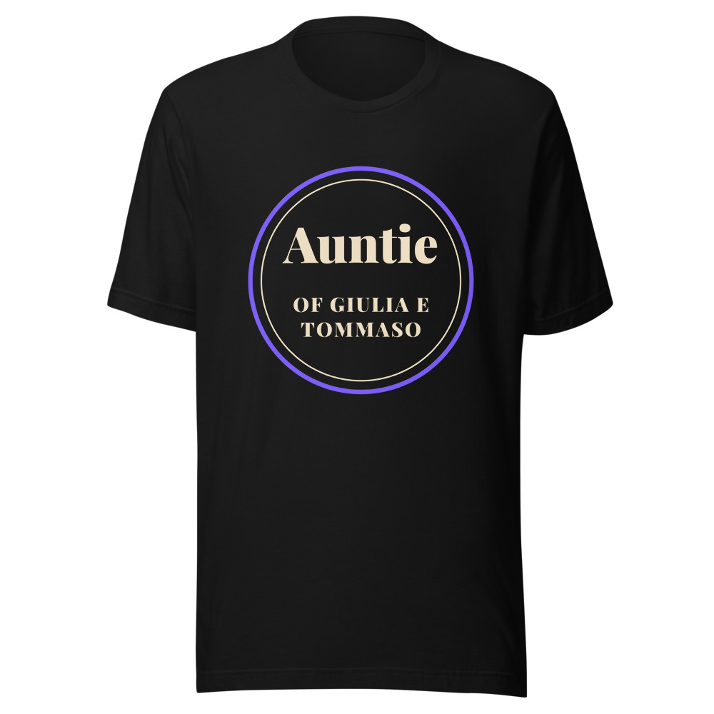Personalized Auntie T-Shirt With Names